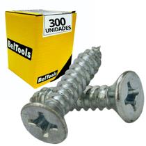 300 Parafuso Aut Atarraxante 4.8X38mm Cabeça Chata Belenus