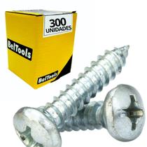 300 Parafusos Aut Atarraxante 4.8x38 mm Cabeça Panela Belenus