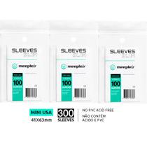 300 Sleeve Economico Tamanho Mini USA 41x63mm Protetor Carta 300 Sleeve Economico Tamanho Mini USA 41x63mm Protetor Carta