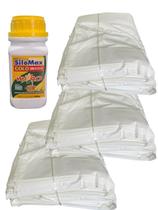 300 Unid Saco Para Silagem 51x110x120 Proteção Uv + Inoculante 200g