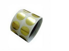 3000 Etiqueta Adesiva Bolinha Dourada 1Cm 10Mm Para Presente