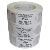 3000 Etiquetas Adesiva Coração Prata 1,8 Cm Para Presente Festa Embalagens Envelope 3000 Etiquetas Adesiva Coração Prata 1,8 Cm Para Presente Festa Embalagens Envelope