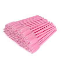 300PCS Escova de Cílios, Cílios Descartáveis Rímel Pincéis Varinhas Aplicador Ferramentas Maquiagem Brush Kits (Rosa)