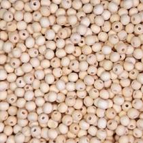 300pçs Miçangas Perola Conta De Madeira Artesanato Terço 12mm