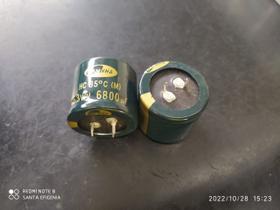 300x Capacitor Eletrolítico 6800uf/63v Snap-in 85º 35x30mm 300x Capacitor Eletrolítico 6800uf/63v Snap-in 85º 35x30mm