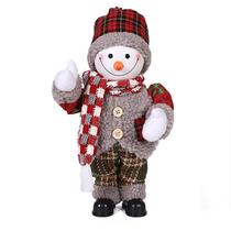 30cm música elétrica papai noel boneca ornamentos presentes de natal balanço velho boneco de neve boneca ornamentos