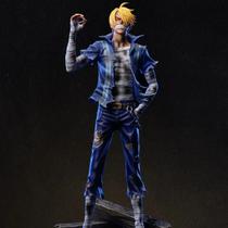 30cm One Piece Anime Figuras De Ação Roronoa Zoro Vinsmoke Sanji Estátua De Pvc Modelo Menino