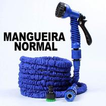 30m Azul 7 Jatos: Mangueira Mágica Estica e Encolhe