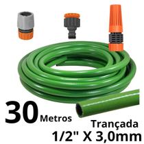 30M Mangueira Jardim Trançada 1/2x3 Com Conexões Tramontina - Barriflex