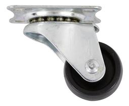 (30pçs) Rodinhas 25mm Preta Rodízio Base Giratorio P/ Moveis