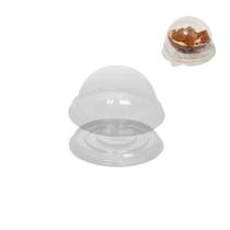 30un mini cake box redonda cristal transparente flip 30un mini cake box redonda cristal transparente flip