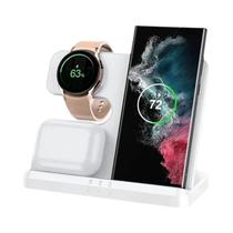 30W Rápido 3 Em 1 Suporte De Carregador Sem Fio Para Samsung Galaxy Watch Buds S21 S20 Z Fold 3 4 5