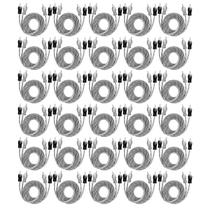 30x Cabo RCA Injetado 1 Metro Diâmetro 4 mm Listrado - Tech One 30x Cabo RCA Injetado 1 Metro Diâmetro 4 mm Listrado - Tech One