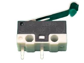30x Chave Micro Switch Na 1amp 125v 2t Haste 16mm Curva