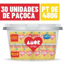 30x De 16g Paçoca Amor Rolha - Arcor - A Original