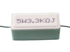 30x Resistor de Porcelana 3k3 5w 5%
