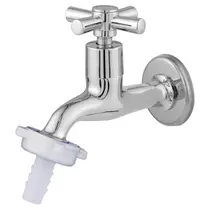 3130 C70 1/2 x 3/4 Torneira Para Tanques, Jardins e Áreas Externas Em Metal Cromado Com Bico União