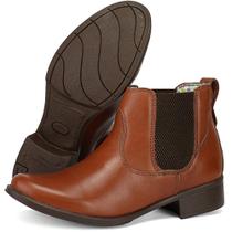 314CLA Bota Feminina Cano Curto Couro pinhao 314CLA Bota Feminina Cano Curto Couro pinhao