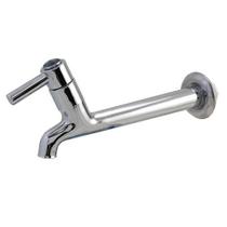 3158 C80 Torneira em Metal Cromado Longa Bica Fixa Para Pias Tanques Áreas Externas