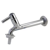3158 C80 Torneira Longa de Parede em Metal Cromado Para Pias e Tanques