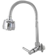 3168 C80 Torneira Gourmet Bica Móvel P/ Parede Cozinha Tubo Flexível Chuveirinho