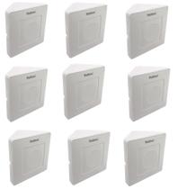 32 Caixa De Sobrepor Triangular Canto Cantoneira Quina Cftv