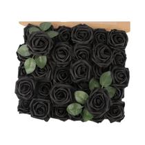 32 Flores De Rosa Artificiais Realistas Com Haste, 30 Rosas E 2 Folhas, Rosas De Espuma Com Toque