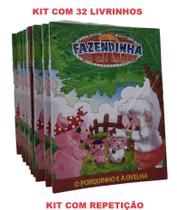 32 Livros Fazendinha História - Atacado Lembrancinha Brinde De Aniversário C/ Repetição