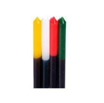 32 Velas Palito 18cm Bicolor