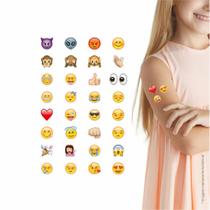 320 Tatuagens Temporárias Infantil Kit Festa 32-032 Emojis