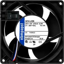 3214J/2N ebm-papst 24V 6.5W 0.27A 3 Fios 3 Pinos 92X92X38 F1 3214J/2N ebm-papst 24V 6.5W 0.27A 3 Fios 3 Pinos 92X92X38 F1