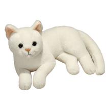 32cm/12em Gato de boneca de pelúcia recheado para presente de aniversário Boneca de presente boneca - Branco