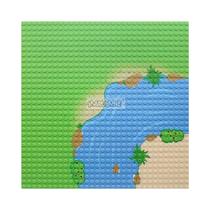 32x32 Placa De Base Compatível Clássico Moc Tijolos Blocos De Construção Selva Floresta Oceano