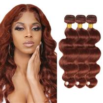 33 Pacotes de cabelo humano LadrxADR Brown Body Wave 30 35 40 cm 3x 100g 33 Pacotes de cabelo humano LadrxADR Brown Body Wave 30 35 40 cm 3x 100g