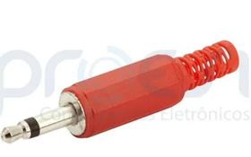 34 Peças - Plug P2 Mono Plastico 3,5mm Para Cabo Vermelho 34 Peças - Plug P2 Mono Plastico 3,5mm Para Cabo Vermelho