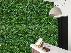 3,5 m² Jardim vertical artificial luxuoso resistente UV efeito 3D volumoso plantas realistas