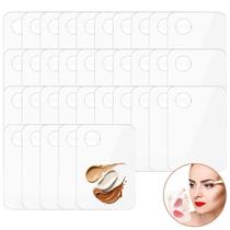 35 Placa Acrílico Para Maquiagem Retangular De Mão Mistura Base Corretivo