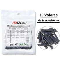 35 valores x 10 PCS = 350 PCS SMD SMT hjxrhgal Kit de sortimento de transistores e diodos