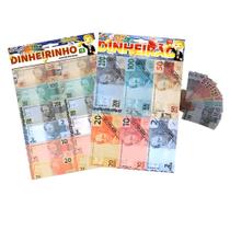 350 Mini Dinheirinho de Brinquedo Falso Para Brincar 350 Mini Dinheirinho de Brinquedo Falso Para Brincar