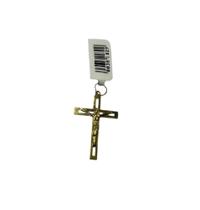 351829 Pingente Masculino Cruz Madeira Crucifixo Jesus Ouro 18k 0,8g