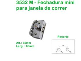 3532 - Fechadura mini para janela de correr