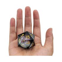 35mm grande única resina poliédrica areia movediça dados divertidos brinquedos de jogo de tabuleiro