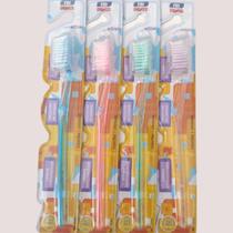 36 Escovas Dentais Adulto com Protetor de Cerdas Média 6838