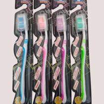 36 Escovas Dentais Adulto Macia com Protetor de Cerdas e Limpador de Língua 6715