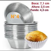 36 Forminhas Empada E Salgados N4 Envio Imediato Alumínio