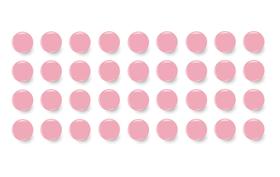 36 Imãs Coloridos p/ Geladeiras, Murais e Quadros Magnéticos