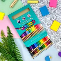 36 Lápis de Cor Multicolor Material Escolar 36 Lápis de Cor Multicolor Material Escolar