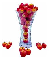 36 Minis Maçãs Vermelhas Frutas Artificiais Decorativas