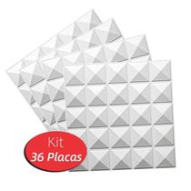 36 Placas Decorativas 3D Revestimentos Parede Mofo Piramidal