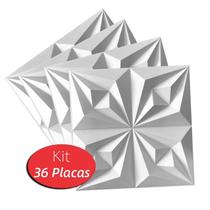 36 Placas Decorativas 3D Revestimentos Paredes 50X50 Origami